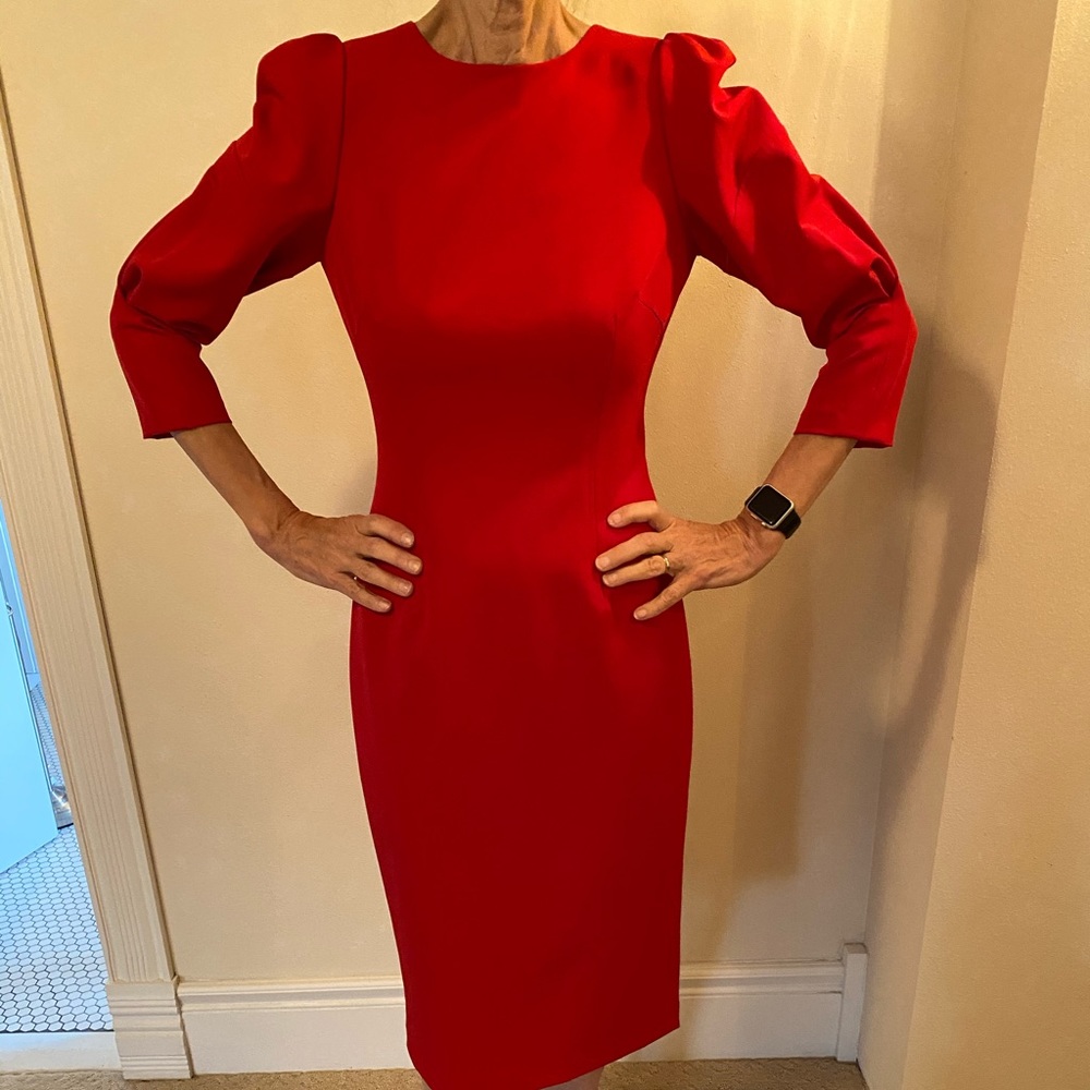 Antonio Melani Red Sheath Dress Size 2